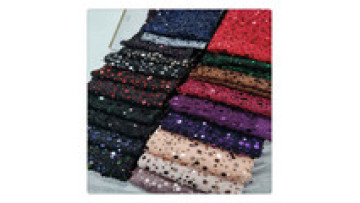 wholesale african lace jersey black 5mm sequin embroidery fabric for dress1