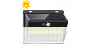 Wide Angle Wireless Waterproof 206 LED Security lamparas solar sensor wall light outdoor led garden lighting1