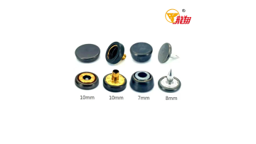 505# Straight Head 4-Part Brass Snap Fastener