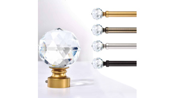 Crystal curtain rod