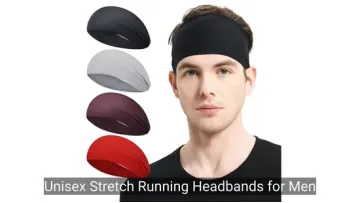 Unisex Stretch Running Headbands for Men 4/6 Pack Quick Dry Sweatbands1