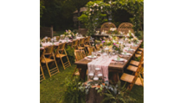 The Best Price Of Products Commercial Furniture Rectangle Shape Nature Wood Outdoor Banquet Hotel Folding Wedding Table1