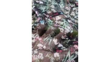 30d Polyester chiffon crepe foil printed fabric 2