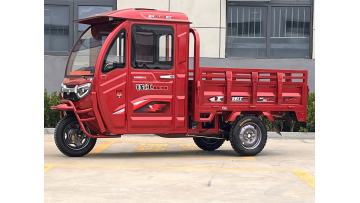 Semi enclosed electric tricycle