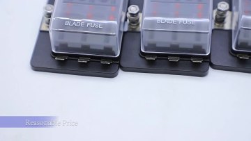 6 Way 12V Blade Fuse Block 12 Volt Waterproof Fuse Box Holder 6 Circuit W/Negative Bus Fuse Box for 12V/24V Automotive Truck RV1