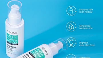 MELAO Hot selling Private Label Organic High Quality Retinol whitening  moisturizing VC psoralen elastic anti-aging lotion1