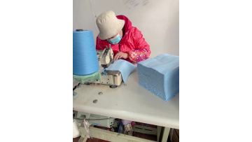 How we sewing the microfiber cleaning wipes