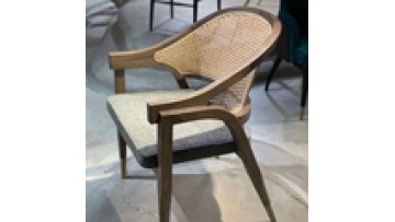 Cheap price  luxury dining room furniture wood and wicker  restaurant chair for sale1