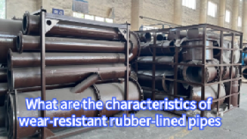Wear-resistant rubber-lined pipes