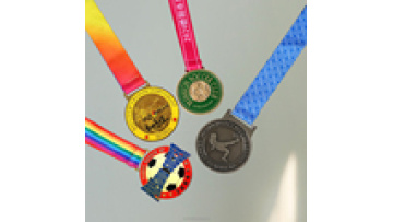 Award customization custom logo plated blank gold, silver and bronze medals sports soccer metal medals1