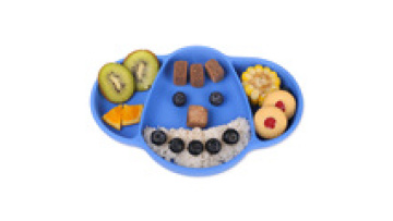 WP01 Free Sample Child Suction Baby Bowl Kid Silicone Place Mat Dinner Plate Set For Food1