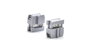 Gray white IDC compression connector