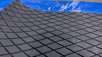 Wear-resistant rhombic rubber sheet details show