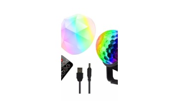 Remote Control  Magic Ball Light Club Stage RGB Colorful Disco And Party DJ  Disco Dancing Magic Rotating Light Musical Player1