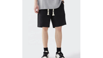 Bulk Custom Men Summer Blank Cotton Drawstring 5 Inch Shorts Man Custom Logo1