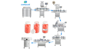 High Speed 8 Lane Fully Automatic Intelligent PLC Electronic Pill Capsule Tablet Counting Packing Machine Line1