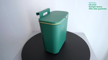 Topwill Garbage Can Wall-Mounted Sliding Lid Waste Bin Plastic Bins Storage Kitchen Hanging Bathroom Wall Mounted Trash Can1