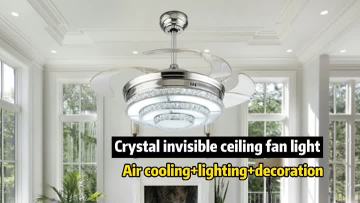 Ceiling fan with light bladeless