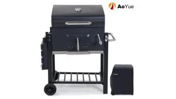 Highly Appreciated Best Selling Outdoor Smoked Grill Commercial Barbecue Trolley Smokeless BBQ Grill1