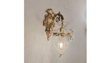 E14 Gold Victorian Wall Lamp - Vintage Crystal Glass Luxury Indoor Light1