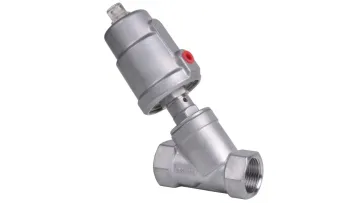 3/8′′ to 4′′ Threaded Y Type Stainless Steel 304 316 Air Actuated Piston Operated Pneumatic Angle Seat Valve1