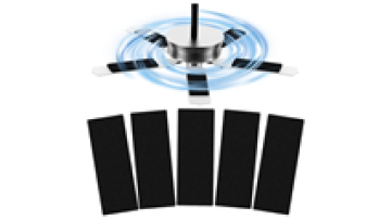 5pcs Ceiling Fan Filters for Blades Activated Shell Carbon Filter Eliminate Odors Dust Pollutants Odor Eliminator Air Purifiers1