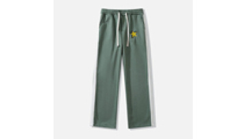 Factory Custom Jogger Sweatpants 100% Cotton Contrast Color Embroidered Star Logo Mens Sweatpants1