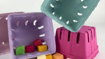 New Design waterproof disposable fruit paper pulp packaging tray paper punnet1