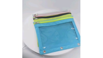 Classical audited BSCI Target WalMart stationery pencil case American pen bag 3 ring binder zipper pencil pouch1