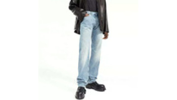 Vintage Washed Slight Flare Jeans High Street Boot Cut Casual Oem Men's Fashion Light Blue Jeans1