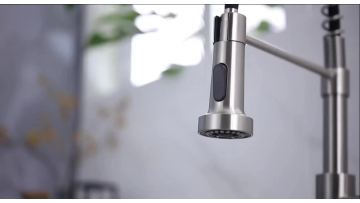 Kitchen faucets with Pull Down Sprayer 304 Stainless Steel Chromed Single Handle Single Hole Faucet for Farmhouse1