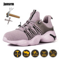 New safety shoes Breathable Lightweight work shoes Steel toe Anti-smashing Anti-piercing Wear-resistant protective shoes