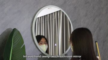 frameless bathroom mirror