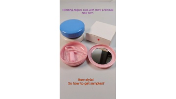 Rosy Pink Plastic Orthodontic Clear Aligner Case1