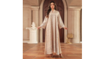 Muslim Women Jalabiya Long Sleeve Robe Maxi Dress Embroidery Elegant Latest Design 2026 Abaya Long Dress1