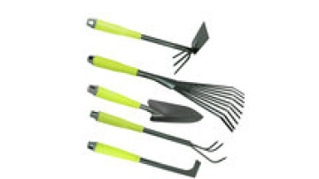 5 PCS Promotion Carbon Steel Shovel Trowel Rake Hoe Weeding 5 Pieces Garden Hand Tools Kit1