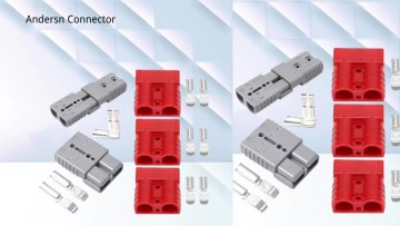 50A 600V High Current Grey Anderson Style 3Pin Plug Connector for DC-DC Charger & DC-DC Wiring1