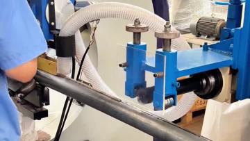 Lamp Pole Seam Milling Machine