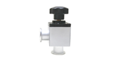 KF/NW16 Stainless Steel Manual Vacuum Poppet Valve - Right Angle Vacuum Valve1