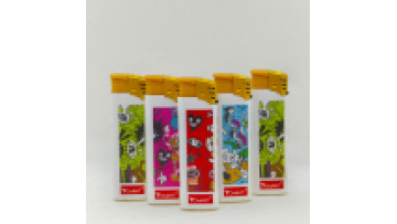 Windproof Electronic Paper Wrap Plastic Refillable Butane Cigarette Lighter1