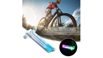 Bike Spoke Lights Battery Powered Easy Installation Bike Wheel Light 32 Patterns Double Sided Colorful Waterproof Frame Leds1
