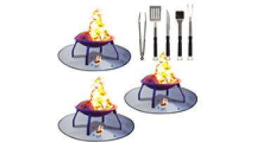 Outdoor Portable Fire Proof Insulation Ceramic Emergency BBQ Fiberglass Ember Mat Grill Fire Pit Mat1