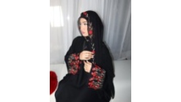 New Eid Dubai Floral Embroidery Hijab Abaya Set Black Modest Open Abaya Muslim Women Dress1