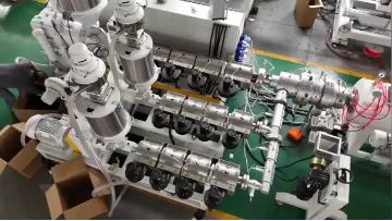 PP PE 3 layers 3 colors PP tube making machine 