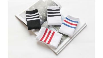 Girls' High Tube White Long Tube Knee Over Sports Socks