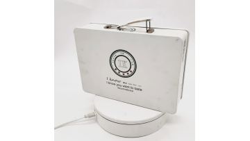 White Metal Storage Boxes