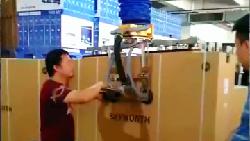 Vacuum tube lifter for handling  Televsion  