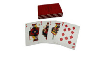 Custom High-Quality German Black Paper 310 GSM Tuck Box Playing Cards with Poker Logo1