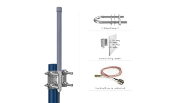 Fiberglass Antennas And Arresters Are Used Togethe