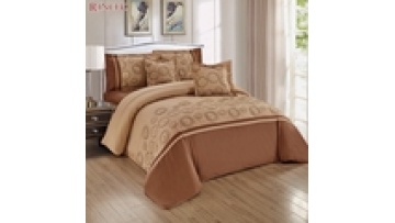 China tradition design luxury 6 pieces bed sheet bedding set duvet cover embroidered 100% cotton king size bed duvet cover set1